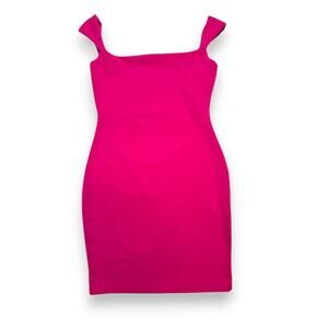PrettyLittleThings Bold Fuchsia Bodycon Dress Size 6